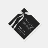 Serviette En Papier Elle se marie Fête de Fiançailles (Coin)