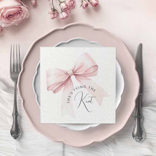 Serviette En Papier Elle se marie: Shower de mariage