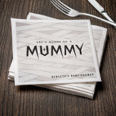 Serviette En Papier Elle va être un Baby shower d'Halloween maman