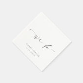 Serviette En Papier Ellesmere Minimalist Wedding We Do (Coin)
