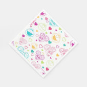 Serviette En Papier Elmo & Abby Cadabby Valentine Hearts Motif (Coin)