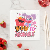 Serviette En Papier Elmo & Abby | Wow si adorable (En situation)