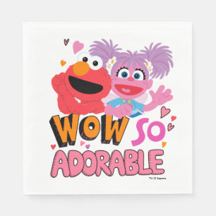 Serviette En Papier Elmo & Abby   Wow si adorable