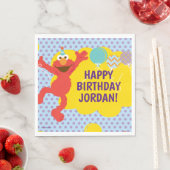 Serviette En Papier Elmo avec Motif de ballon de parti (En situation)