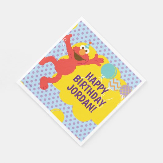 Serviette En Papier Elmo avec Motif de ballon de parti (Coin)