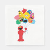 Serviette En Papier Elmo Balloons (Devant)
