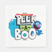 Serviette En Papier Elmo, Cookie & Grover| Peek-a-Boo (Devant)