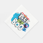 Serviette En Papier Elmo, Cookie & Grover| Peek-a-Boo (Coin)