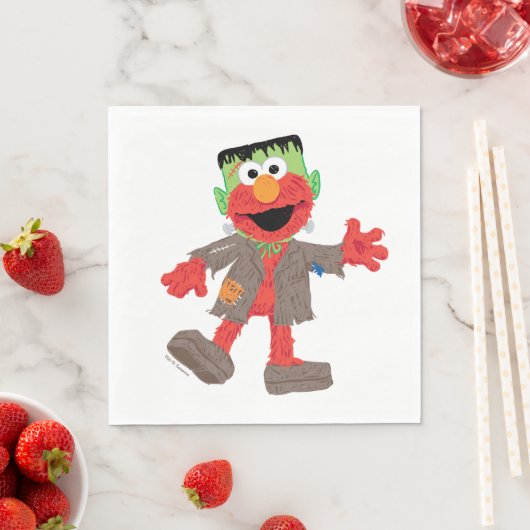 Serviette En Papier Elmo | Costume Frankenstein (En situation)