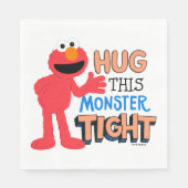 Serviette En Papier Elmo | Enserrez ce monstre serré (Devant)
