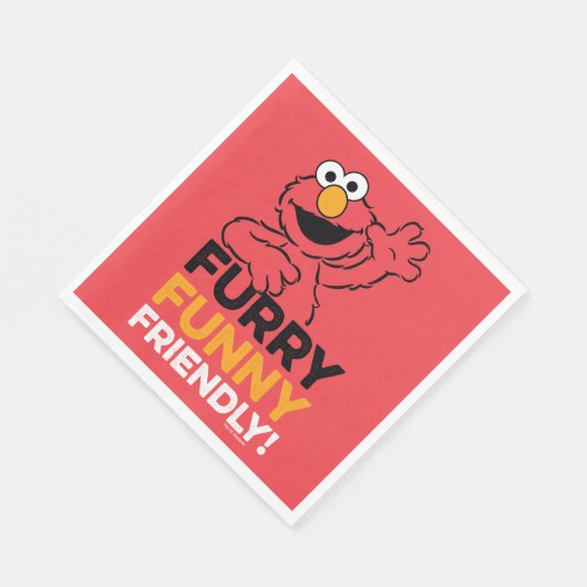 Serviette En Papier Elmo | Furry Amical (Coin)
