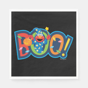 Serviette En Papier Elmo   Halloween Boo !