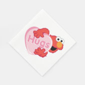 Serviette En Papier Elmo "Hugs" Valentine Heart Candy (Coin)