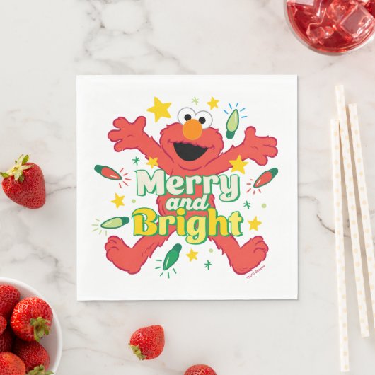 Serviette En Papier Elmo | Joyeux et lumineux (En situation)