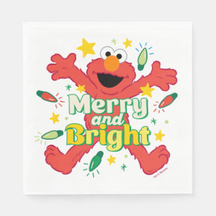 Serviette En Papier Elmo   Joyeux et lumineux