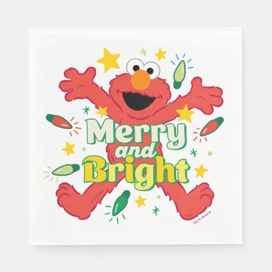 Serviette En Papier Elmo | Joyeux et lumineux (Devant)
