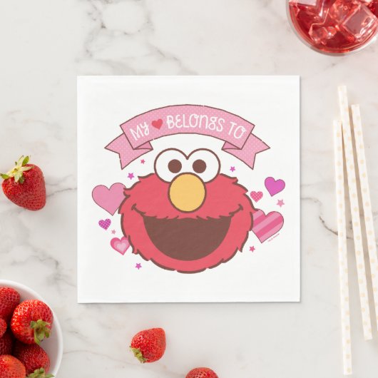 Serviette En Papier Elmo | Mon Coeur Appartient À Elmo (En situation)