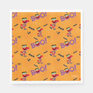 Serviette En Papier Elmo Motif Halloween Boo