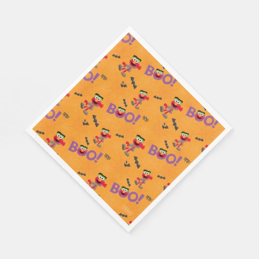 Serviette En Papier Elmo | Motif Halloween Boo (Coin)