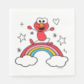 Serviette En Papier Elmo Rainbow Doodley Graphic (Devant)