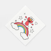 Serviette En Papier Elmo Rainbow Doodley Graphic (Coin)