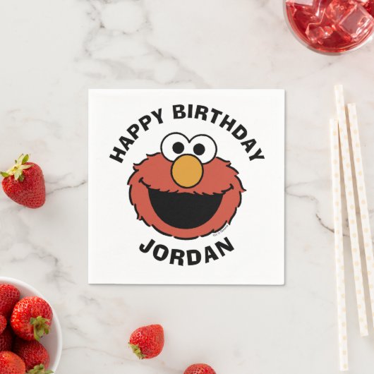 Serviette En Papier Elmo Smiling Face (En situation)