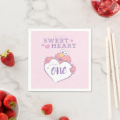 Serviette En Papier Elmo Sweetheart Birthday (En situation)