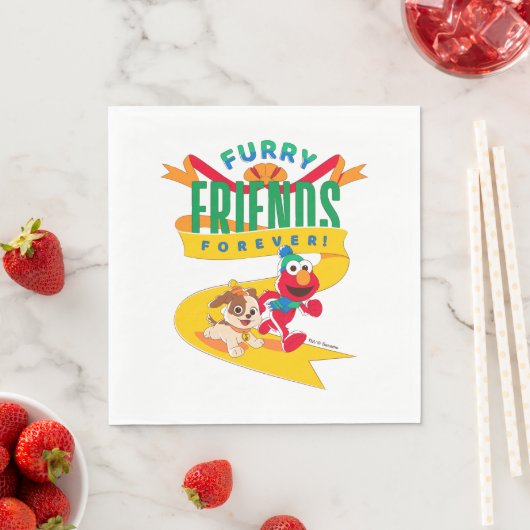 Serviette En Papier Elmo & Tango | Furry Friends Forever (En situation)