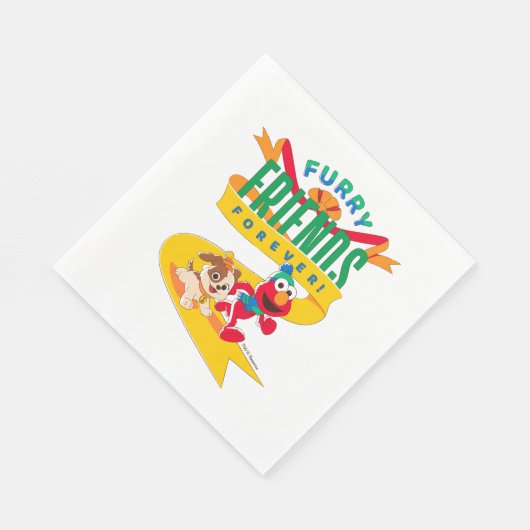 Serviette En Papier Elmo & Tango | Furry Friends Forever (Coin)