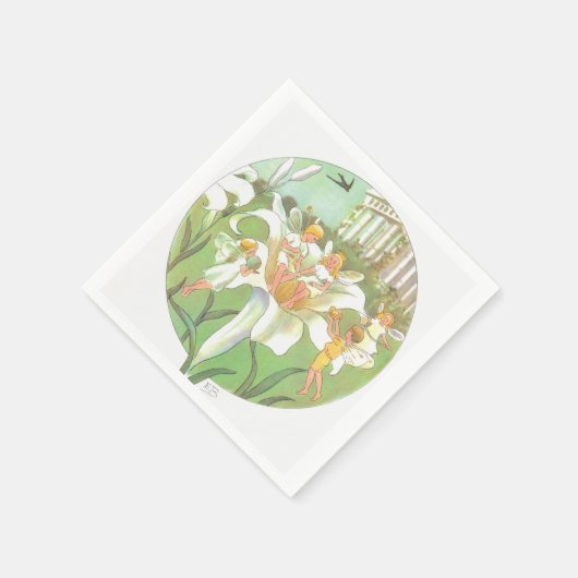 Serviette En Papier Elsa Beskow Spring Flower Party (Coin)