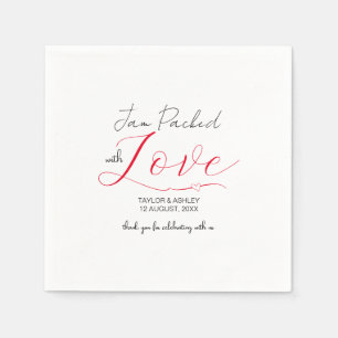 Serviette En Papier Emballé avec Mariage d'amour
