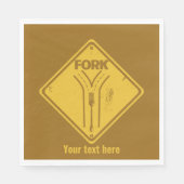 Serviette En Papier Embarcadère dans la route drôle de panneau de circ (Devant)