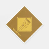 Serviette En Papier Embarcadère dans la route drôle de panneau de circ (Coin)