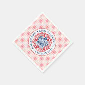 Serviette En Papier Emblème de couronnement du roi Charles III (Coin)