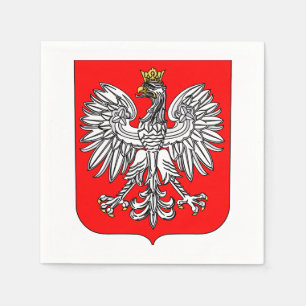 Serviette En Papier Emblème De La Pologne Papier Serviettes