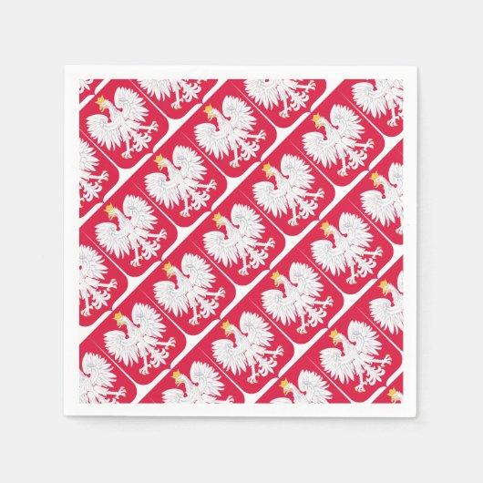 Serviette En Papier Emblème polonais - Bouclier polonais - Polska Herb (Devant)