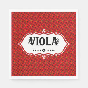 Serviette En Papier Emblème Viola