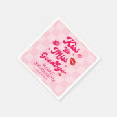 Serviette En Papier Embrasse la belle Bachelorette (Coin)