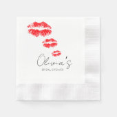 Serviette En Papier Embrasse la douche nuptiale (Devant)