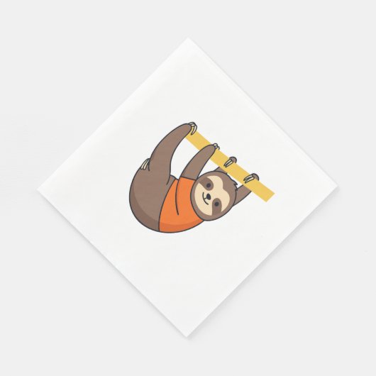 Serviette En Papier Embrassement sur branche avec orange (Coin)