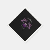 Serviette En Papier Embrassez Goth Skeleton Heart (Coin)