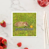 Serviette En Papier Embrassez un groundhog aujourd'hui. Obtenez les (En situation)