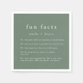 Serviette En Papier EMELIA Nature Rustique Woodland Fun Mariage (Devant)