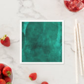 Serviette En Papier Emerald Green Aquarelle Élégante Mariage moderne (En situation)
