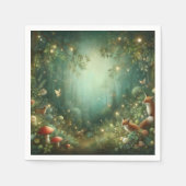 Serviette En Papier Emerald Green Enchanted Forest (Devant)
