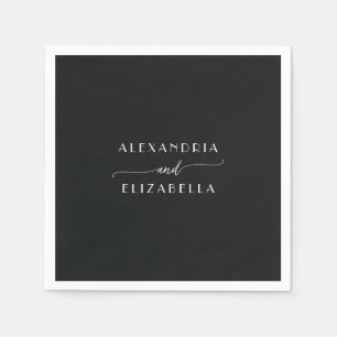 Serviette En Papier Émeraude Forêt classique Sticker rond serviettes