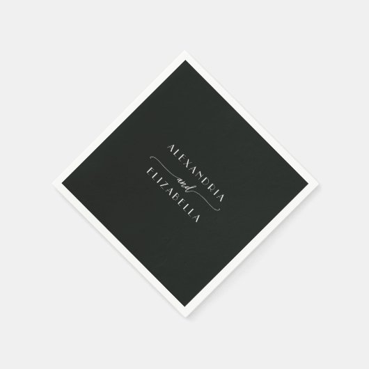 Serviette En Papier Émeraude Forêt classique Sticker rond serviettes (Coin)
