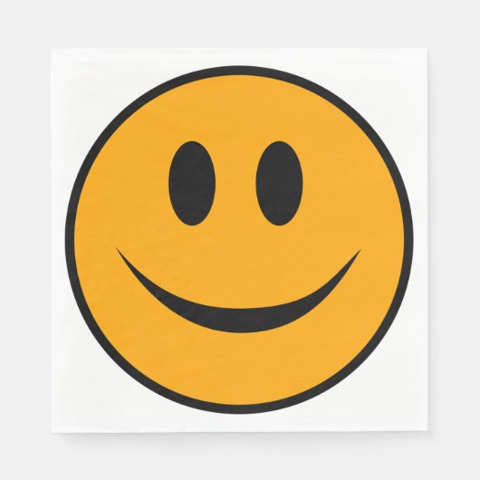 Serviette En Papier Emoji du visage souriant (Devant)