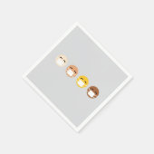 Serviette En Papier Emoji Masqué Visages Masque Haut COVID (Coin)