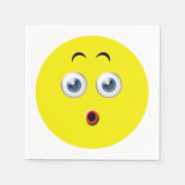 Serviette En Papier Emoji surprise (Devant)
